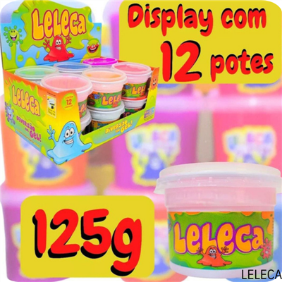 Kit C/12 Leleca Slime Infantil Atacado Revenda